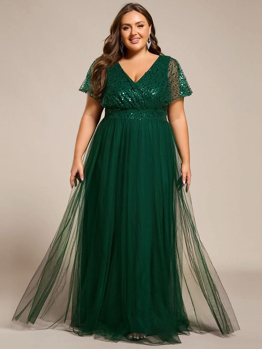 Top Picks Green Formal Dresses #style_EE02223DG