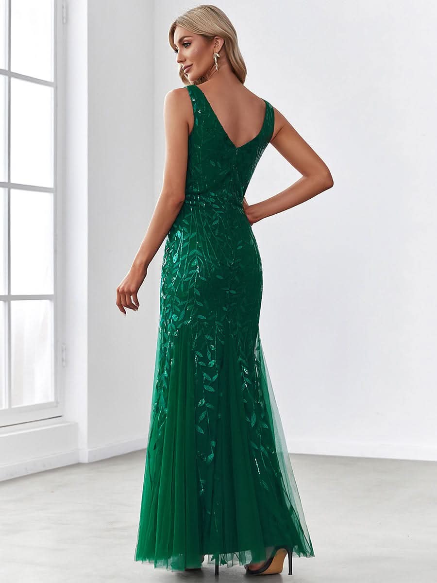 Top Picks Green Formal Dresses #style_EP07886DG