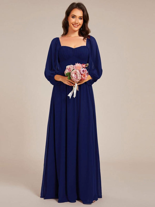 ever OAKLYN|Sweetheart Neckline 3/4 Sleeve Chiffon Bridesmaid Dress