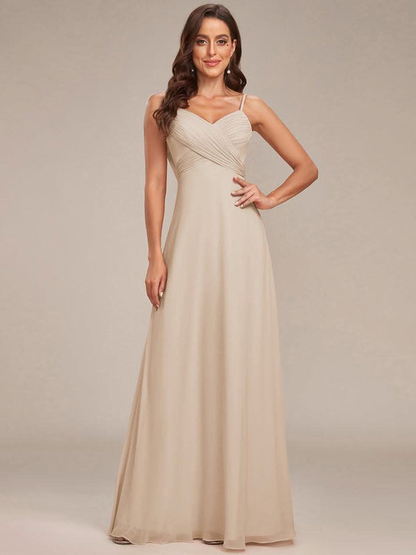 ever NOVA|Sweetheart Draped Back Maxi Bridesmaid Dress