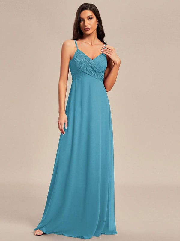 ever NOVA|Sweetheart Draped Back Maxi Bridesmaid Dress