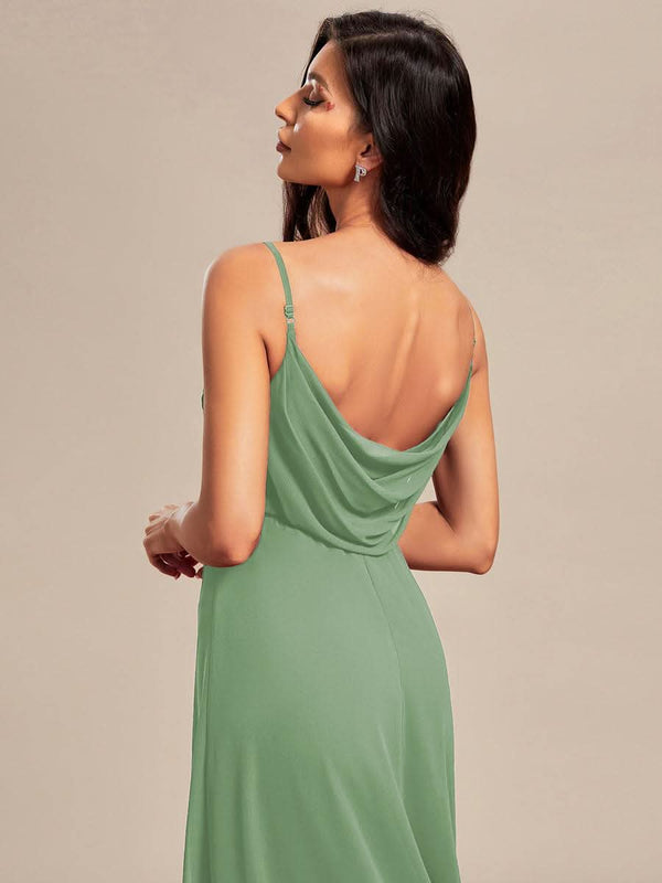ever NOVA|Sweetheart Draped Back Maxi Bridesmaid Dress