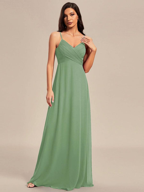 ever NOVA|Sweetheart Draped Back Maxi Bridesmaid Dress