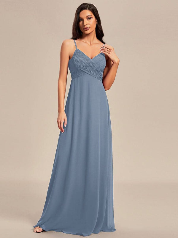 ever NOVA|Sweetheart Draped Back Maxi Bridesmaid Dress